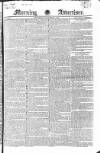 Morning Advertiser Wednesday 08 November 1826 Page 1