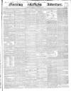 Morning Advertiser Wednesday 06 November 1839 Page 1
