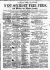 West Somerset Free Press Saturday 27 December 1862 Page 1