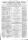 West Somerset Free Press Saturday 11 March 1865 Page 1