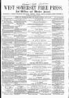 West Somerset Free Press Saturday 23 March 1867 Page 1