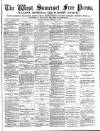 West Somerset Free Press Saturday 13 December 1884 Page 1