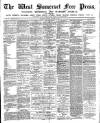 West Somerset Free Press Saturday 11 January 1896 Page 1