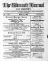 Sidmouth Journal and Directory Friday 01 April 1864 Page 1