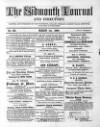 Sidmouth Journal and Directory Wednesday 01 March 1865 Page 1