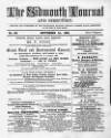 Sidmouth Journal and Directory Friday 01 September 1865 Page 1