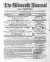 Sidmouth Journal and Directory Thursday 01 February 1866 Page 1