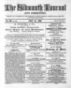 Sidmouth Journal and Directory Sunday 01 July 1866 Page 1