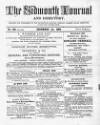 Sidmouth Journal and Directory Saturday 01 December 1866 Page 1