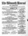 Sidmouth Journal and Directory Friday 01 November 1867 Page 1