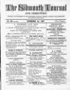 Sidmouth Journal and Directory Sunday 01 December 1867 Page 1