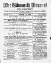 Sidmouth Journal and Directory Thursday 01 October 1868 Page 1