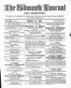 Sidmouth Journal and Directory Monday 01 March 1869 Page 1