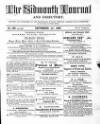 Sidmouth Journal and Directory Wednesday 01 September 1869 Page 1