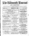 Sidmouth Journal and Directory Tuesday 01 February 1870 Page 1