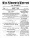 Sidmouth Journal and Directory Monday 01 August 1870 Page 1