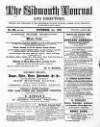 Sidmouth Journal and Directory Wednesday 01 November 1871 Page 1