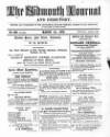 Sidmouth Journal and Directory Friday 01 March 1872 Page 1
