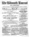 Sidmouth Journal and Directory Saturday 01 June 1872 Page 1