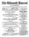 Sidmouth Journal and Directory Thursday 01 August 1872 Page 1