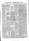 Leigh Chronicle and Weekly District Advertiser Saturday 31 January 1857 Page 1