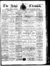 Leigh Chronicle and Weekly District Advertiser Friday 25 July 1890 Page 1
