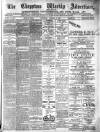 Chepstow Weekly Advertiser Saturday 05 January 1895 Page 1