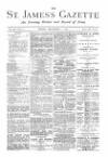 St James's Gazette Friday 01 December 1882 Page 1