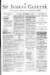 St James's Gazette Saturday 20 September 1884 Page 1