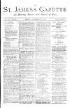 St James's Gazette Friday 07 November 1884 Page 1