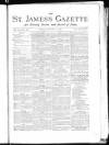 St James's Gazette Friday 29 January 1886 Page 1