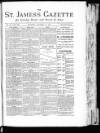 St James's Gazette Tuesday 11 October 1887 Page 1