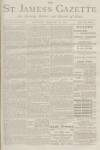 St James's Gazette Saturday 16 February 1889 Page 1
