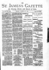 St James's Gazette Friday 30 August 1889 Page 1