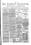 St James's Gazette Tuesday 29 October 1889 Page 1