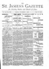 St James's Gazette Friday 01 November 1889 Page 1