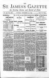 St James's Gazette Tuesday 26 November 1889 Page 1
