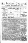 St James's Gazette Wednesday 27 November 1889 Page 1