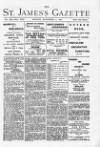 St James's Gazette Monday 07 November 1892 Page 1