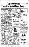 Cornubian and Redruth Times Thursday 04 August 1921 Page 1