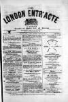 London and Provincial Entr'acte Saturday 23 July 1870 Page 1
