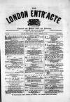 London and Provincial Entr'acte Saturday 04 February 1871 Page 1
