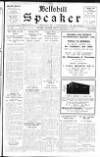Bellshill Speaker Friday 04 September 1931 Page 1