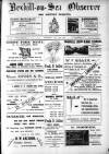 Bexhill-on-Sea Observer Saturday 30 July 1904 Page 1
