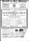 Bexhill-on-Sea Observer Saturday 23 December 1911 Page 1