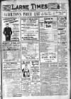 Larne Times Saturday 19 October 1929 Page 1