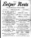 Belper News Friday 30 October 1896 Page 1
