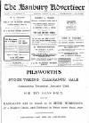 Banbury Advertiser Thursday 16 January 1913 Page 1