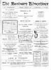 Banbury Advertiser Thursday 23 January 1913 Page 1