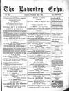 Beverley Echo Tuesday 22 December 1885 Page 1